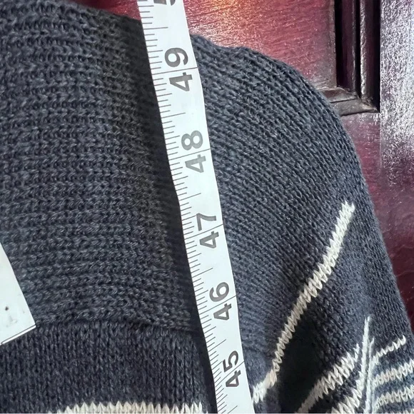 Pendleton Blue and Orange Patterned Cardigan - Picture 15 of 15